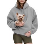Unisex Pet Pouch Hoodie – Hands-Free Cat & Dog Carrier - Imagen 4