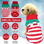 Snowman & Pom-Pom Christmas Sweater for Dogs and Cats – 2 Festive Styles - Imagen 5