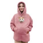 Cozy Pet Pouch Hoodie – Kangaroo Carrier Sweatshirt - Imagen 9