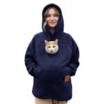 Cozy Pet Pouch Hoodie – Kangaroo Carrier Sweatshirt - Imagen 5