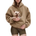 Unisex Pet Pouch Hoodie – Hands-Free Cat & Dog Carrier - Imagen 8