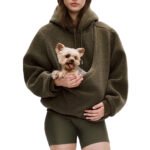 Unisex Pet Pouch Hoodie – Hands-Free Cat & Dog Carrier - Imagen 2