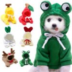 Fruit & Animal Fleece Hoodie for Small Dogs – Cozy Costume - Imagen 4