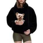 Unisex Pet Pouch Hoodie – Hands-Free Cat & Dog Carrier - Imagen 3