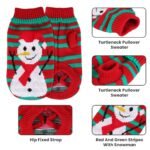 Snowman & Pom-Pom Christmas Sweater for Dogs and Cats – 2 Festive Styles - Imagen 10