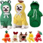 Fruit & Animal Fleece Hoodie for Small Dogs – Cozy Costume