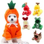 Fruit & Animal Fleece Hoodie for Small Dogs – Cozy Costume - Imagen 3