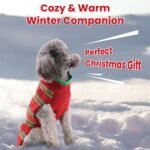 Snowman & Pom-Pom Christmas Sweater for Dogs and Cats – 2 Festive Styles - Imagen 8